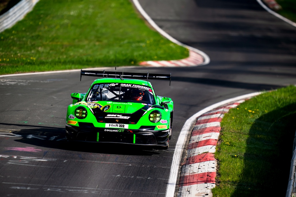 Bastian Buus udgik fra føring på Nürburgring
(Foto: Dinamic GT)